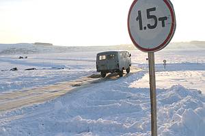 В Кемеровской области закрыли почти половину ледовых переправ
